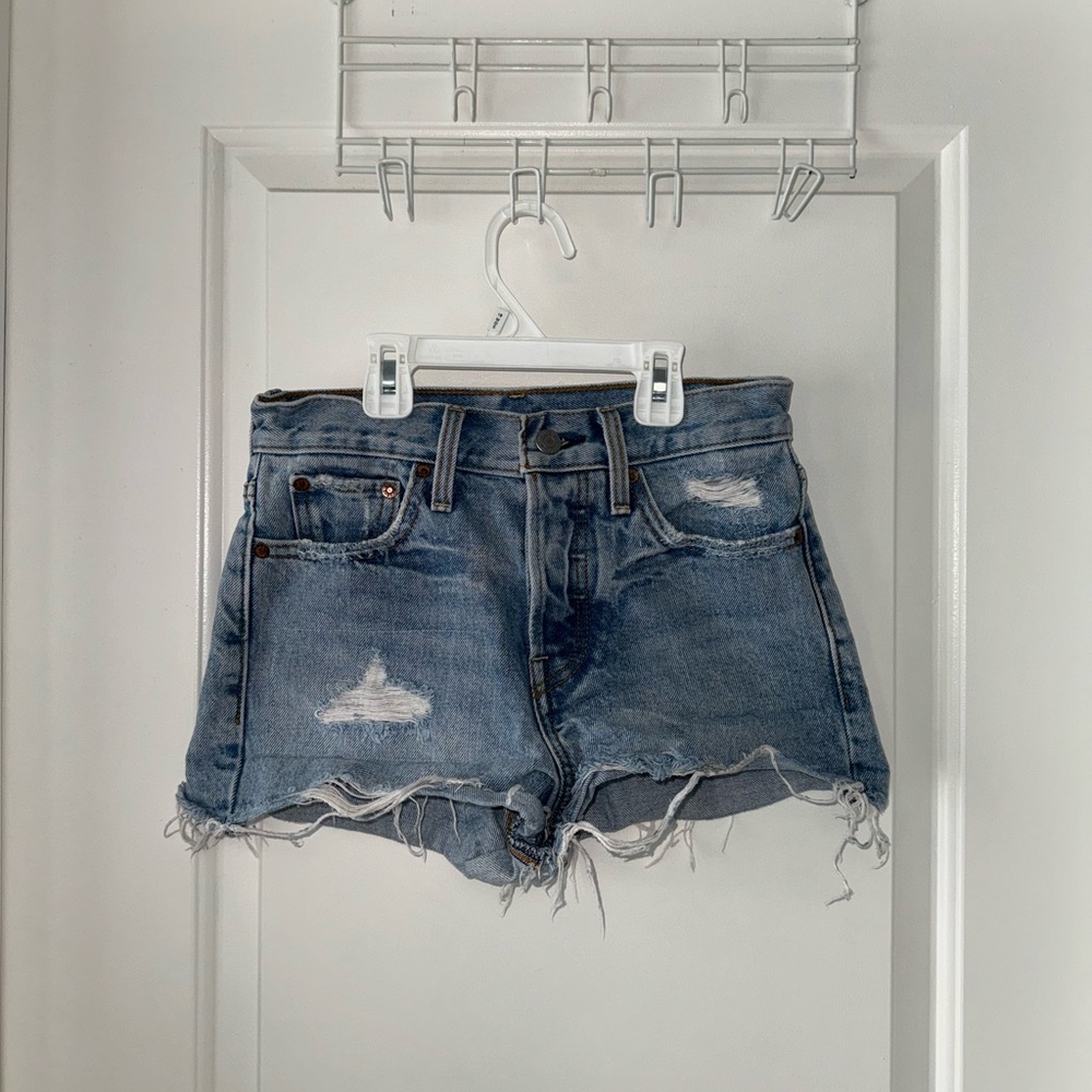Levi’s Distressed Denim Shorts